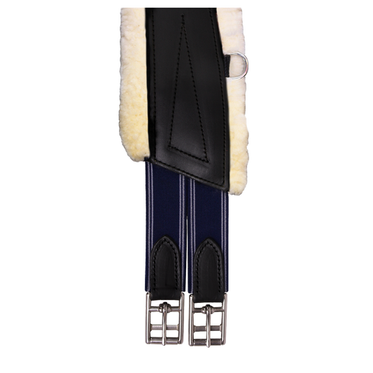 Anatomischer Sattelgurt mit Schafsfell